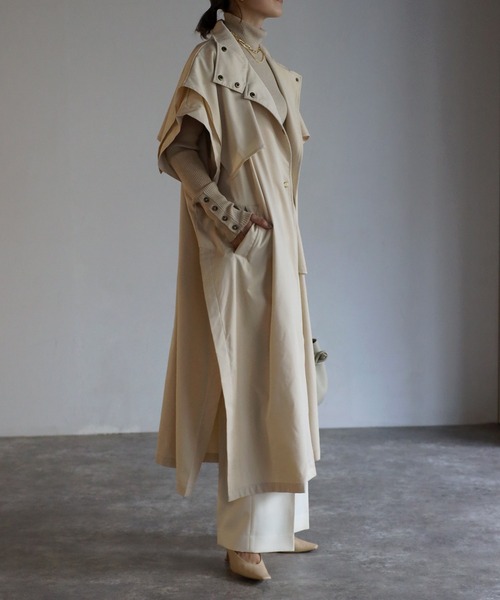 Bonjour Sagan（ボンジュールサガン）の「ハイネックトレンチベスト