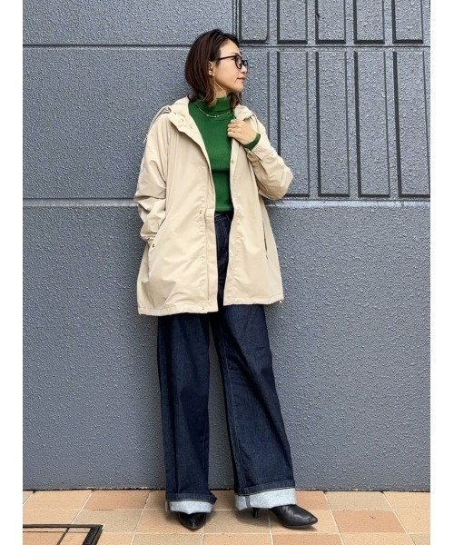 HONEYSUCKLE ROSE(ハニーサックルローズ)の「【HONEYSUCKLE ROSE】リブタートルネック(ニット/セーター・レディース・オフホワイト/ブラック/グリーン・M/L/S)」の21枚目の写真