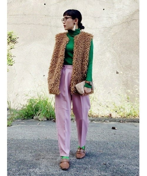 HONEYSUCKLE ROSE(ハニーサックルローズ)の「【HONEYSUCKLE ROSE】リブタートルネック(ニット/セーター・レディース・オフホワイト/ブラック/グリーン・M/L/S)」の16枚目の写真