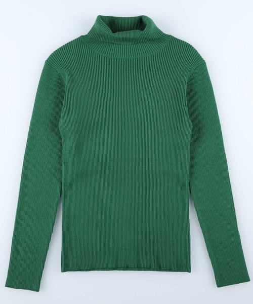 HONEYSUCKLE ROSE(ハニーサックルローズ)の「【HONEYSUCKLE ROSE】リブタートルネック(ニット/セーター・レディース・オフホワイト/ブラック/グリーン・M/L/S)」の12枚目の写真