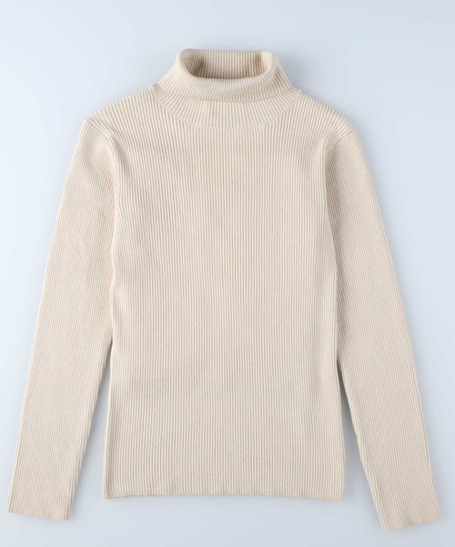 HONEYSUCKLE ROSE(ハニーサックルローズ)の「【HONEYSUCKLE ROSE】リブタートルネック(ニット/セーター・レディース・オフホワイト/ブラック/グリーン・M/L/S)」の13枚目の写真