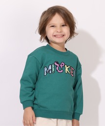 Disney（ディズニー）の「親子お揃い ディズニートレーナー 総柄ワッペン 7078K（スウェット・キッズ）」