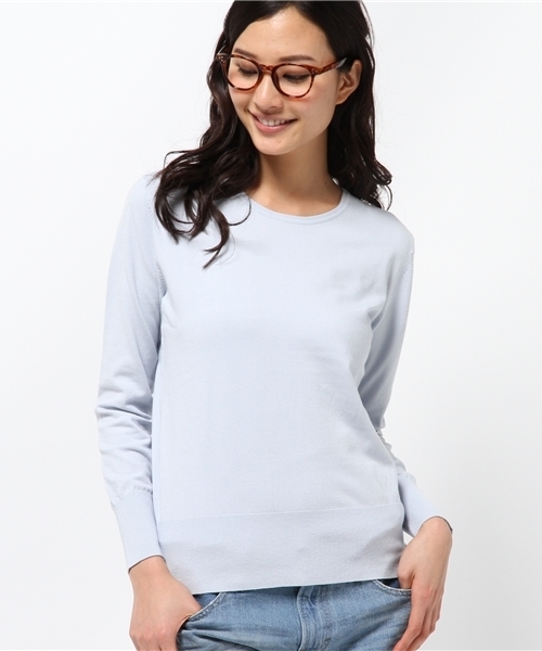 La TOTALITE（ラトータリテ）の「VISPO バックビジュープルオーバー。（ニット/セーター・レディース・ブラック/サックスブルー/イエロー・FREE）」の2枚目の写真