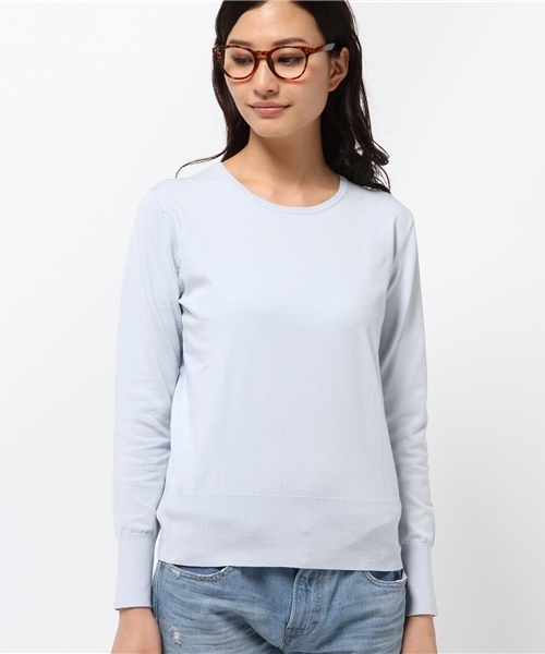 La TOTALITE（ラトータリテ）の「VISPO バックビジュープルオーバー。（ニット/セーター・レディース・ブラック/サックスブルー/イエロー・FREE）」の4枚目の写真