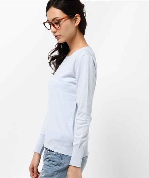 La TOTALITE（ラトータリテ）の「VISPO バックビジュープルオーバー。（ニット/セーター・レディース・ブラック/サックスブルー/イエロー・FREE）」の5枚目の写真