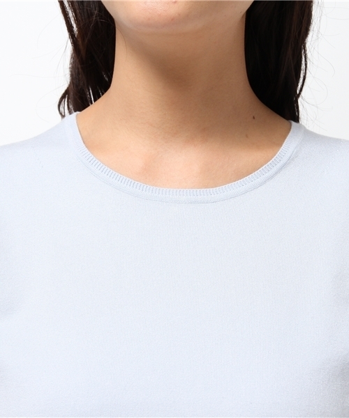 La TOTALITE（ラトータリテ）の「VISPO バックビジュープルオーバー。（ニット/セーター・レディース・ブラック/サックスブルー/イエロー・FREE）」の8枚目の写真