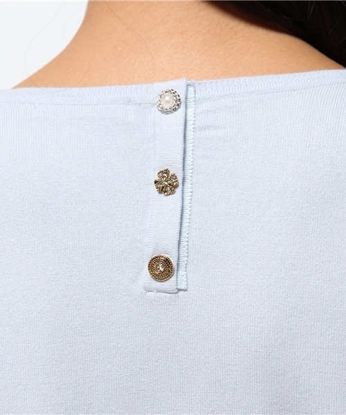 La TOTALITE（ラトータリテ）の「VISPO バックビジュープルオーバー。（ニット/セーター・レディース・ブラック/サックスブルー/イエロー・FREE）」の9枚目の写真