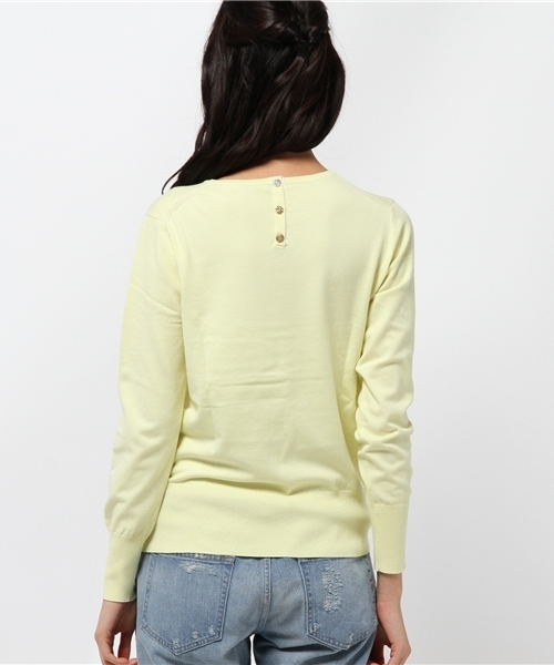 La TOTALITE（ラトータリテ）の「VISPO バックビジュープルオーバー。（ニット/セーター・レディース・ブラック/サックスブルー/イエロー・FREE）」の13枚目の写真