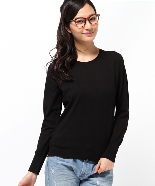 La TOTALITE（ラトータリテ）の「VISPO バックビジュープルオーバー。（ニット/セーター・レディース・ブラック/サックスブルー/イエロー・FREE）」の15枚目の写真