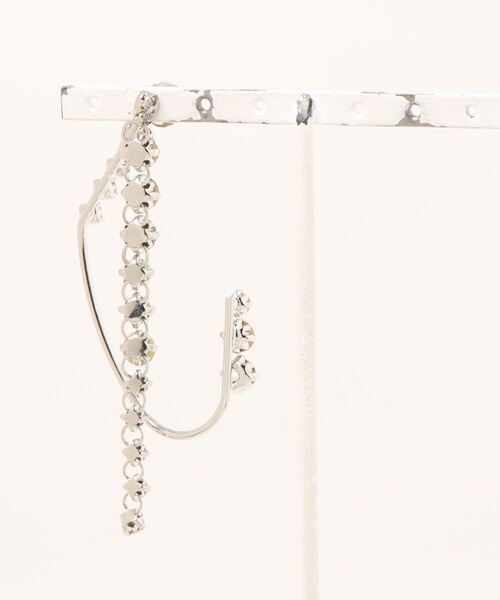 AGLAIA（アグライアー）の「SPARKLING BIJOU LINE EARHOOK（イヤリング・レディース・モカ・ONE SIZE）」の2枚目の写真