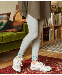 anap mimpi | 裾メロウフラワー刺繍リブレギンス(レギンス/スパッツ)