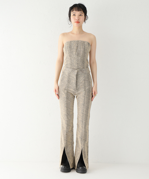 GHOSPELL(ゴスペル)の「【GHOSPELL/ゴスペル】 Rayne Split Hem Trousers:パンツ(その他パンツ・レディース・ブラウン・SMALL/X-SMALL)」の9枚目の写真