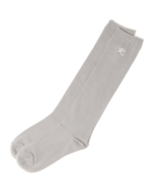 repipi armario（レピピ アルマリオ）の「Rシシュウロゴハイソックス（ソックス/靴下・キッズ・グレー系その他2/ホワイト/ブラック/グレー系その他/ブラウン系その他・FREE）」の4枚目の写真