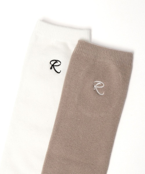 repipi armario（レピピ アルマリオ）の「Rシシュウロゴハイソックス（ソックス/靴下・キッズ・グレー系その他2/ホワイト/ブラック/グレー系その他/ブラウン系その他・FREE）」の9枚目の写真