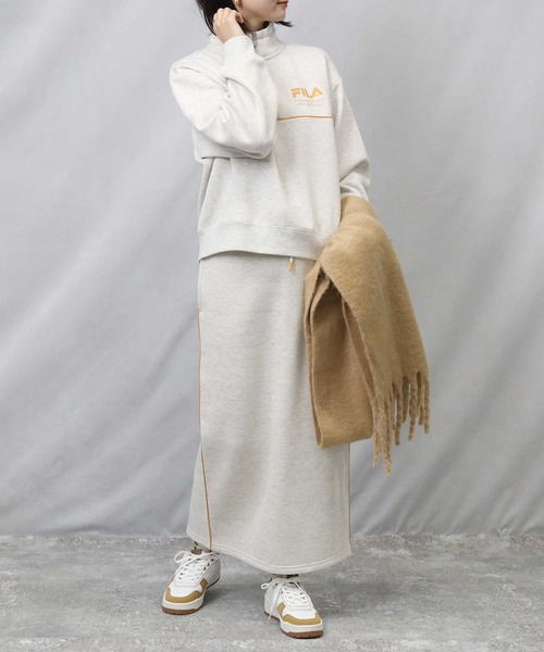 FILA（フィラ）の「【FILA】パイピングスカート（スカート・レディース・オフホワイト/グレー/ブラック・L/M）」の9枚目の写真