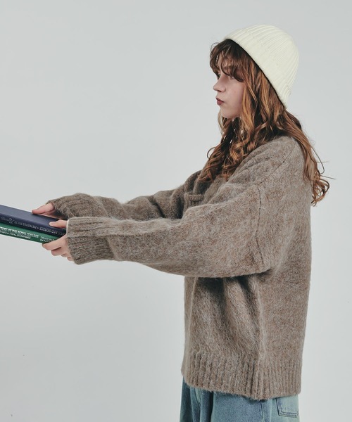 MUHET（ミュエータ）の「ポケット付き起毛ニット（ニット/セーター