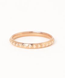 【金属アレルギー対応】 2.6mm ピラミッドリング【W】【it】【MA-001】