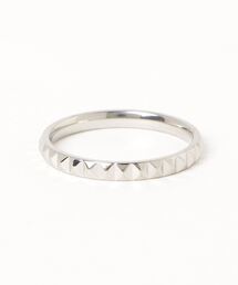【金属アレルギー対応】　2.6mm ピラミッドリング【W】【it】【MA-001】