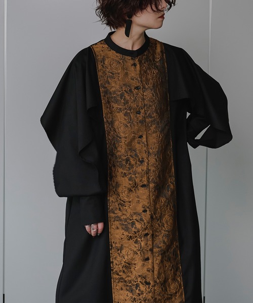 Jacquard line シャツドレス（シャツワンピース）｜Ezick