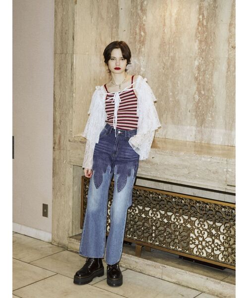 jouetie（ジュエティ）の「ウエスタンデニムパンツ（デニムパンツ・レディース・ブルー/ブラック・SMALL/MEDIUM）」の20枚目の写真