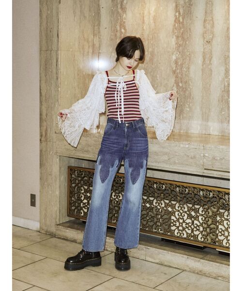 jouetie（ジュエティ）の「ウエスタンデニムパンツ（デニムパンツ・レディース・ブルー/ブラック・SMALL/MEDIUM）」の21枚目の写真