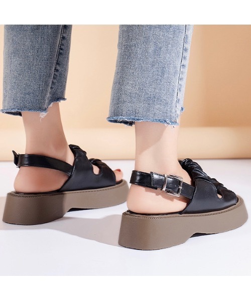 Burner(バーナー)の「【OKUOKU 0909】レトロ サンダル oku-shoes-690434128527-25(サンダル・レディース・B/C/A・38/36/40)」の5枚目の写真