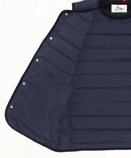 Vincent et Mireille(バンソンエミレイユ)の「Vincent et Mireille/バンソンエミレイユ STITCHLESS DOWN VEST ダウンベスト(ベスト・メンズ・ライトベージュ/ブラック/ネイビー/ダークベージュ・36/40/42)」の6枚目の写真