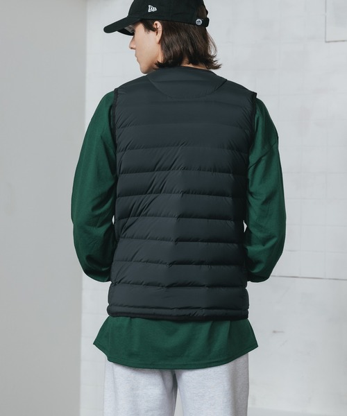 Vincent et Mireille(バンソンエミレイユ)の「Vincent et Mireille/バンソンエミレイユ STITCHLESS DOWN VEST ダウンベスト(ベスト・メンズ・ライトベージュ/ブラック/ネイビー/ダークベージュ・36/40/42)」の8枚目の写真