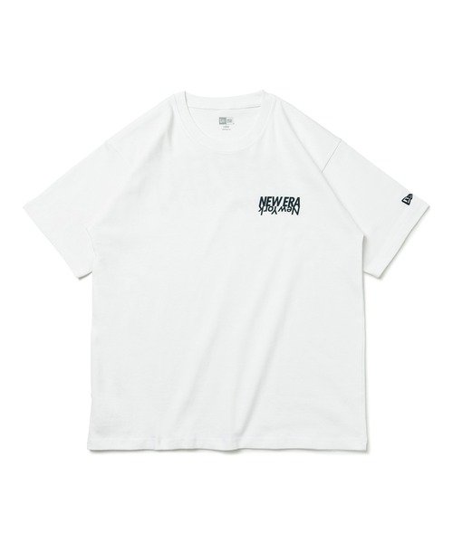 NEW ERA（ニューエラ）の「ニューエラ 半袖Tシャツ ミラーロゴ ヘビーウェイト（Tシャツ/カットソー・メンズ・ブラック/ブルー/ホワイト/ベージュ・L/M/XL/XXL/S）」の2枚目の写真