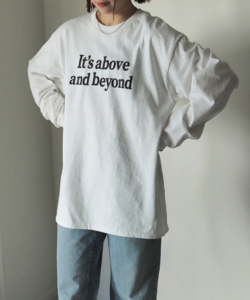 Riberry(リベリー)の「GILDAN It's aboveプリントロンT(Tシャツ/カットソー・レディース・ホワイト×ブラック/ホワイト×グリーン/ブラック・LARGE)」の9枚目の写真