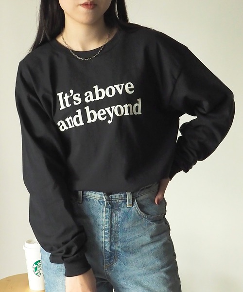 Riberry(リベリー)の「GILDAN It's aboveプリントロンT(Tシャツ/カットソー・レディース・ホワイト×ブラック/ホワイト×グリーン/ブラック・LARGE)」の13枚目の写真