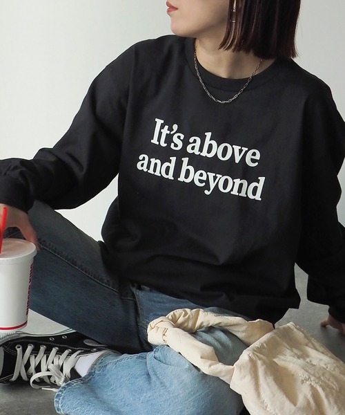Riberry(リベリー)の「GILDAN It's aboveプリントロンT(Tシャツ/カットソー・レディース・ホワイト×ブラック/ホワイト×グリーン/ブラック・LARGE)」の21枚目の写真