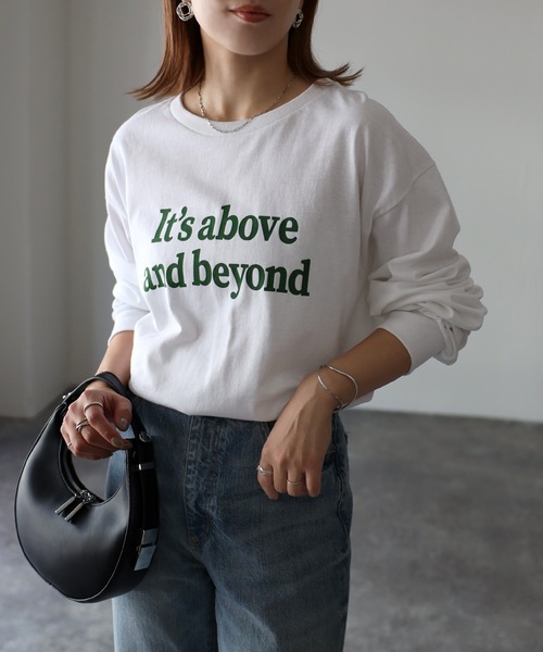 Riberry(リベリー)の「GILDAN It's aboveプリントロンT(Tシャツ/カットソー・レディース・ホワイト×ブラック/ホワイト×グリーン/ブラック・LARGE)」の22枚目の写真
