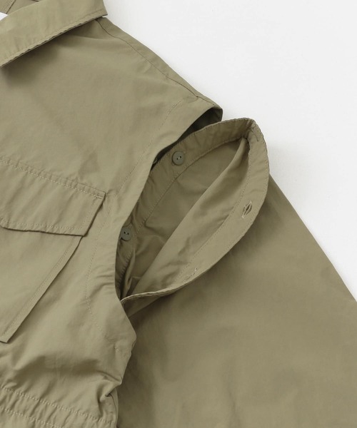 SENSE OF PLACE by URBAN RESEARCH（センスオブプレイスバイアーバンリサーチ）の「2WAYミリタリージャケット（ミリタリージャケット・レディース・アイボリー/カーキ/チャコールグレー・ONE）」の9枚目の写真