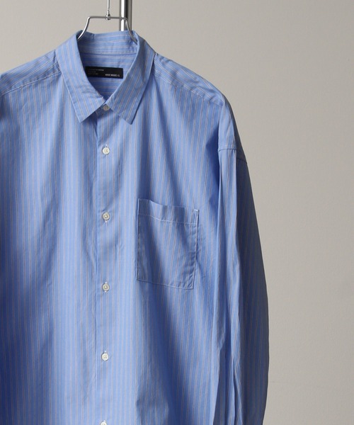 Art re A select(アトリエセレクト)の「50Broad Oversized Stripe Shirts/50ブロード オーバーサイズ ストライプシャツ(シャツ/ブラウス・メンズ・ホワイト系その他/ブルー系その他/ブルー系その他2・M/L)」の1枚目の写真