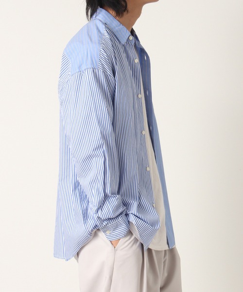 Art re A select(アトリエセレクト)の「50Broad Oversized Stripe Shirts/50ブロード オーバーサイズ ストライプシャツ(シャツ/ブラウス・メンズ・ホワイト系その他/ブルー系その他/ブルー系その他2・M/L)」の13枚目の写真