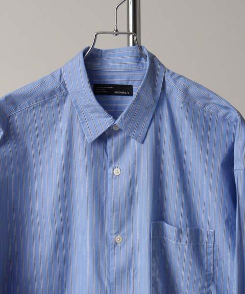 Art re A select(アトリエセレクト)の「50Broad Oversized Stripe Shirts/50ブロード オーバーサイズ ストライプシャツ(シャツ/ブラウス・メンズ・ホワイト系その他/ブルー系その他/ブルー系その他2・M/L)」の14枚目の写真