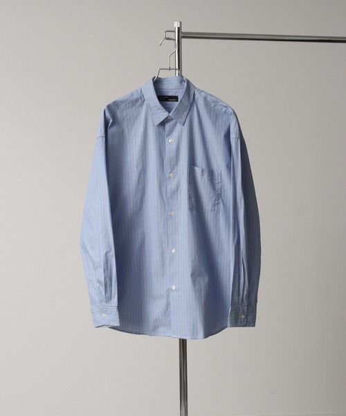 Art re A select(アトリエセレクト)の「50Broad Oversized Stripe Shirts/50ブロード オーバーサイズ ストライプシャツ(シャツ/ブラウス・メンズ・ホワイト系その他/ブルー系その他/ブルー系その他2・M/L)」の21枚目の写真