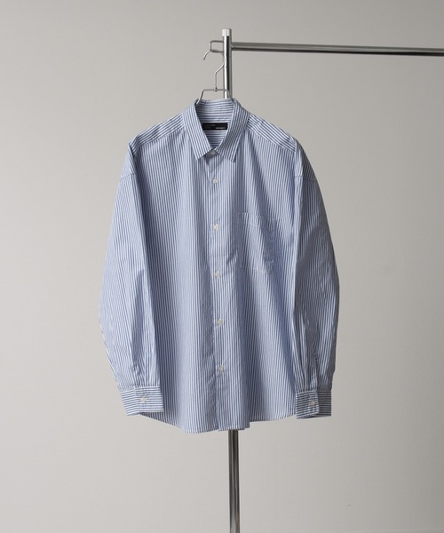 Art re A select(アトリエセレクト)の「50Broad Oversized Stripe Shirts/50ブロード オーバーサイズ ストライプシャツ(シャツ/ブラウス・メンズ・ホワイト系その他/ブルー系その他/ブルー系その他2・M/L)」の20枚目の写真