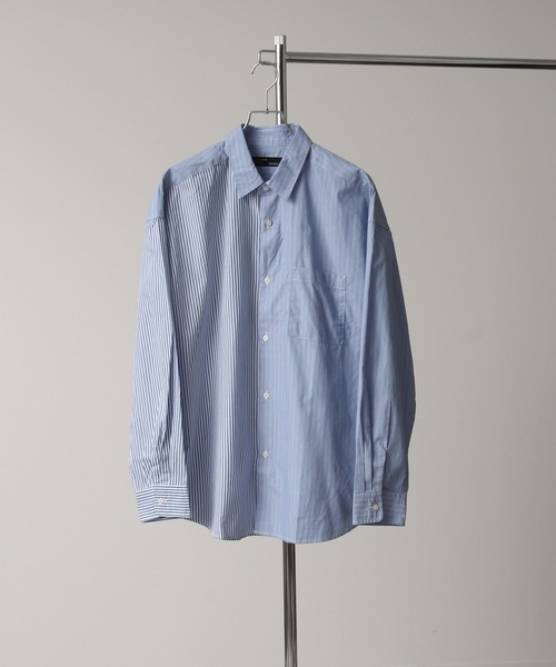 Art re A select(アトリエセレクト)の「50Broad Oversized Stripe Shirts/50ブロード オーバーサイズ ストライプシャツ(シャツ/ブラウス・メンズ・ホワイト系その他/ブルー系その他/ブルー系その他2・M/L)」の22枚目の写真