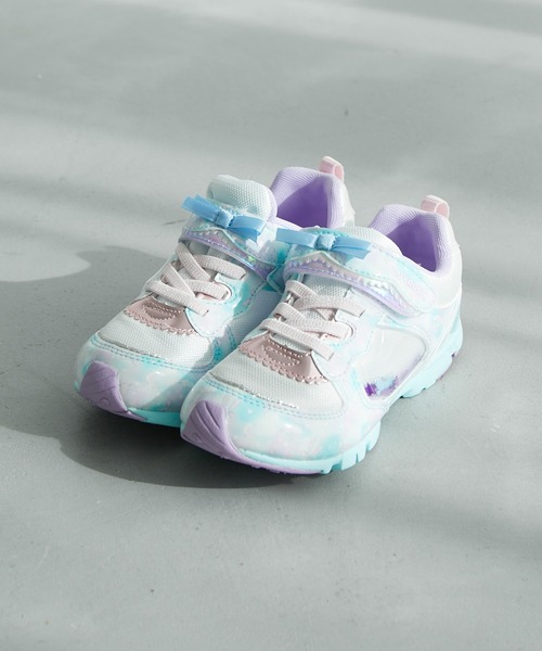 MoonStar(ムーンスター)の「【KIDS】【MoonStar/ムーンスター】LUVRUSH(スニーカー・キッズ・パープル/ピンク/ブルー系その他4・19/18/21/20)」の2枚目の写真
