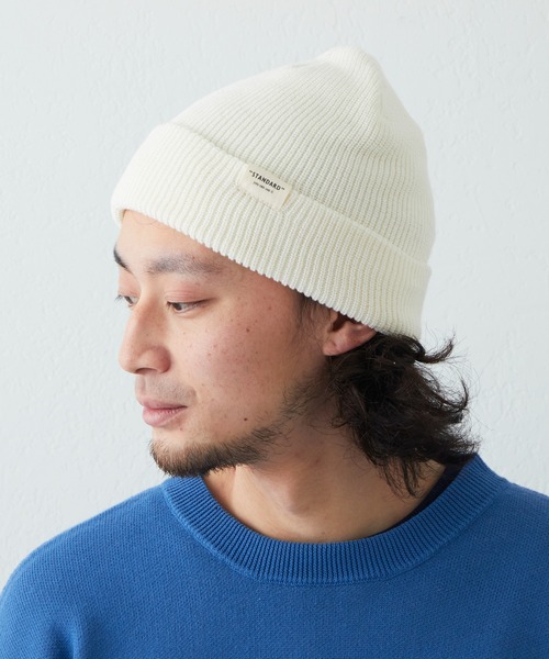 CIAOPANIC TYPY（チャオパニックティピー）の「□ニットワッチ（ニットキャップ/ビーニー・メンズ・ブルー/グレー/ホワイト/ブラック・ONE SIZE）」の6枚目の写真