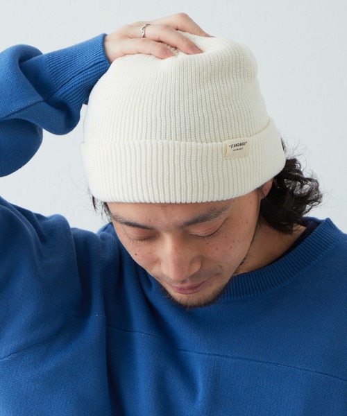 CIAOPANIC TYPY（チャオパニックティピー）の「□ニットワッチ（ニットキャップ/ビーニー・メンズ・ブルー/グレー/ホワイト/ブラック・ONE SIZE）」の5枚目の写真