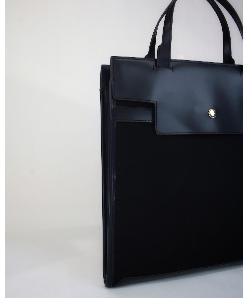 atneK（アトネック）の「【atneK】パラフィンキャンバストート（トートバッグ・レディース・ネイビー・FREE）」の5枚目の写真