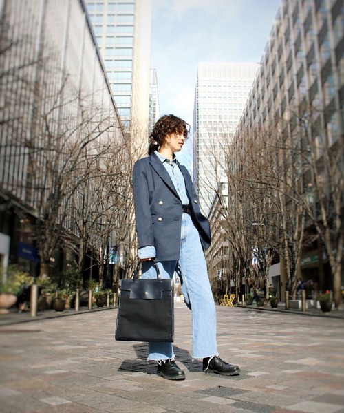 atneK（アトネック）の「【atneK】パラフィンキャンバストート（トートバッグ・レディース・ネイビー・FREE）」の19枚目の写真