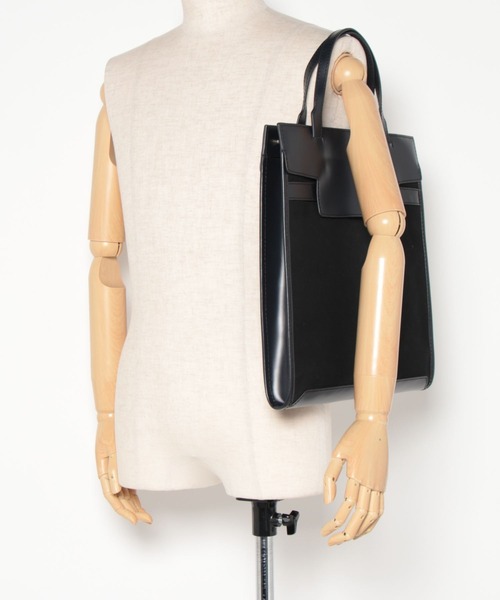 atneK（アトネック）の「【atneK】パラフィンキャンバストート（トートバッグ・レディース・ネイビー・FREE）」の10枚目の写真