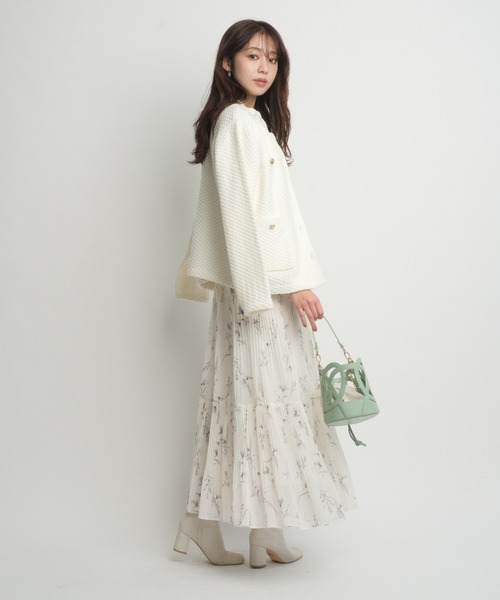 未使用☆ジャスグリッティー　シアーフラワープリントワンピース2 JUSGLITTY（ジャスグリッティー）の「シアーフラワープリント