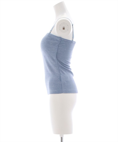 clear（クリア）の「カップ付きラメベアトップ/インナー（チューブトップ・レディース・ブルー/ピンク/シルバー・F）」の6枚目の写真