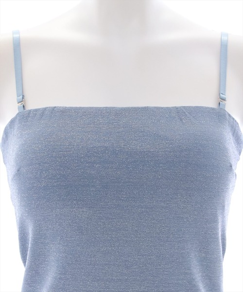 clear（クリア）の「カップ付きラメベアトップ/インナー（チューブトップ・レディース・ブルー/ピンク/シルバー・F）」の5枚目の写真