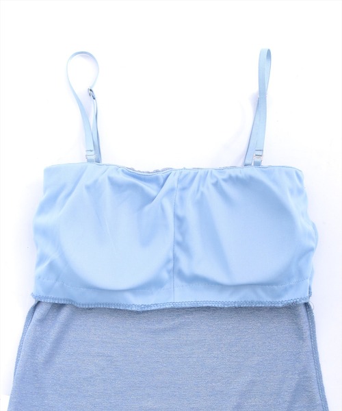 clear（クリア）の「カップ付きラメベアトップ/インナー（チューブトップ・レディース・ブルー/ピンク/シルバー・F）」の8枚目の写真